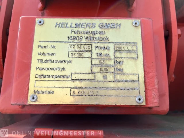 Zuig perscombinatie - kolkenzuiger scania, r164 met hellmers wittstock opbouw, bouwjaar 2004 - afbeelding 5 van  27