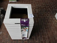 Zuilbloembak hillhout type elan excellent 78. afmeting 40 x 40 x 70 cm. - afbeelding 1 van  3