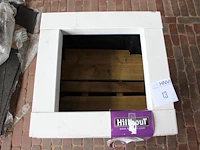 Zuilbloembak hillhout type elan excellent 78. afmeting 40 x 40 x 70 cm. - afbeelding 3 van  3