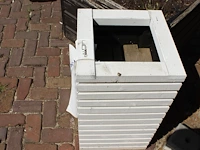 Zuilbloembak hillhout type elan excellent78. afmeting 40 x 40 x 70 cm. - afbeelding 2 van  2