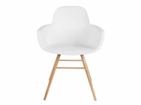 Zuiver - armchair albert kuip white - eetkamerstoel (2x) - afbeelding 1 van  8