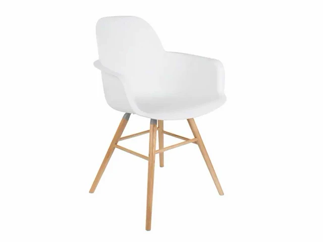 Zuiver - armchair albert kuip white - eetkamerstoel (2x) - afbeelding 2 van  8