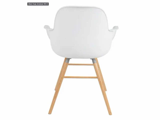 Zuiver - armchair albert kuip white - eetkamerstoel (2x) - afbeelding 4 van  8