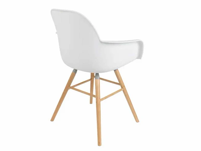 Zuiver - armchair albert kuip white - eetkamerstoel (2x) - afbeelding 5 van  8
