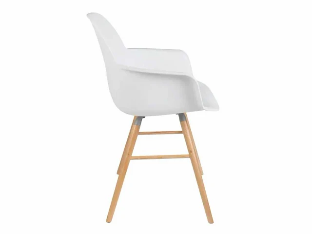 Zuiver - armchair albert kuip white - eetkamerstoel (2x) - afbeelding 6 van  8