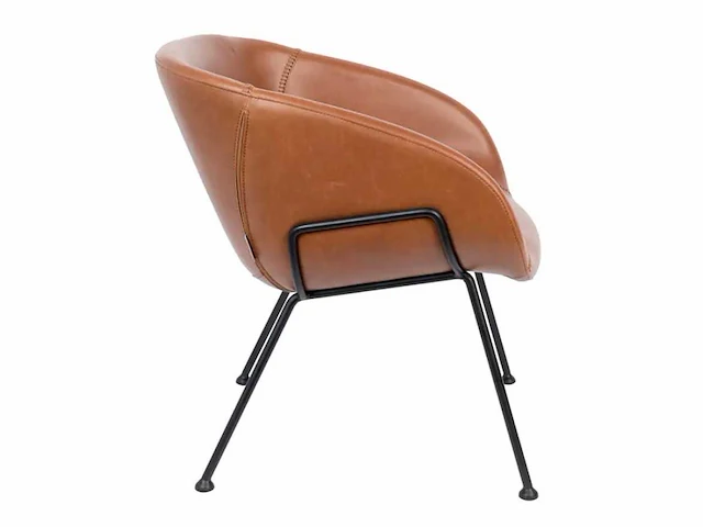 Zuiver - lounge chair feston brown - fauteuil (2x) - afbeelding 3 van  6