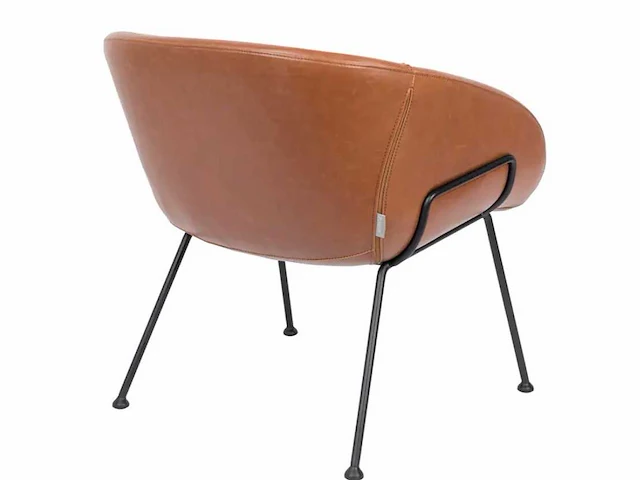 Zuiver - lounge chair feston brown - fauteuil (2x) - afbeelding 4 van  6