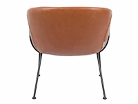 Zuiver - lounge chair feston brown - fauteuil (2x) - afbeelding 5 van  6