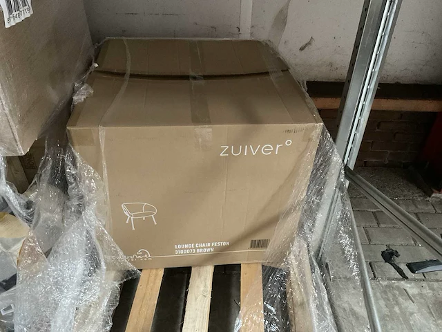 Zuiver - lounge chair feston brown - fauteuil (2x) - afbeelding 6 van  6