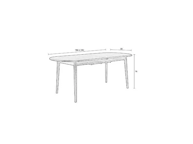 Zuiver - table twist oval walnut - eetkamertafel - afbeelding 15 van  18
