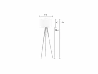 Zuiver - tripod wood - vloerlampen zwart - afbeelding 6 van  6