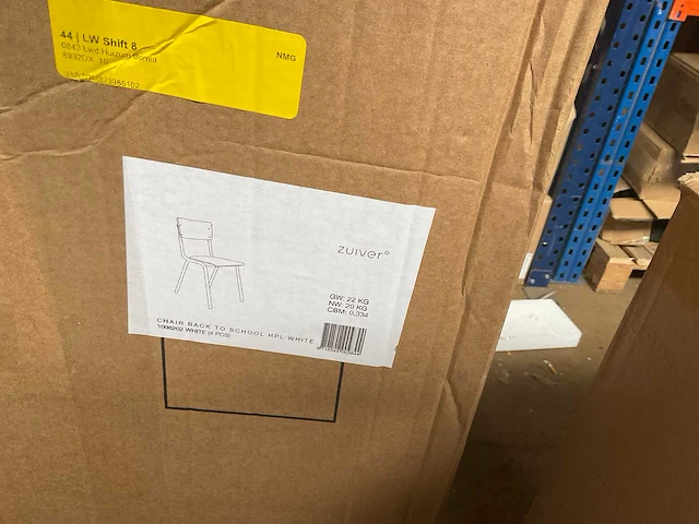 Zuiver back to school eetkamerstoelen (4x) - afbeelding 6 van  9
