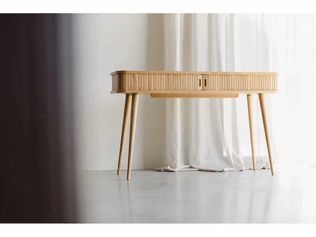 Zuiver barbier console tafel naturel bijzettafel - afbeelding 4 van  11