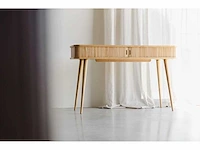 Zuiver barbier console tafel naturel bijzettafel - afbeelding 4 van  11