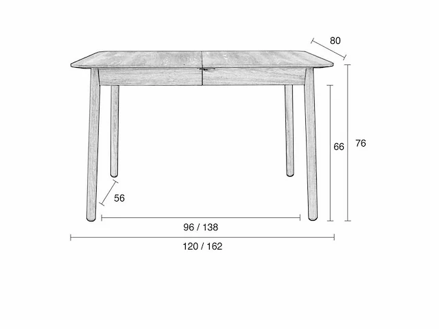 Zuiver glimps walnoot eetkamertafel - afbeelding 7 van  9