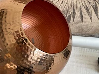 Zuiver hammered round copper hanglamp met zwart snoer zuiver, hammered round, koper - afbeelding 4 van  8