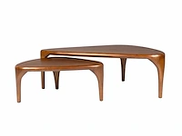 Zuiver isla walnut set van 2 salontafel - afbeelding 1 van  18