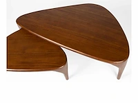 Zuiver isla walnut set van 2 salontafel - afbeelding 11 van  18