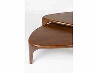 Zuiver isla walnut set van 2 salontafel - afbeelding 12 van  18