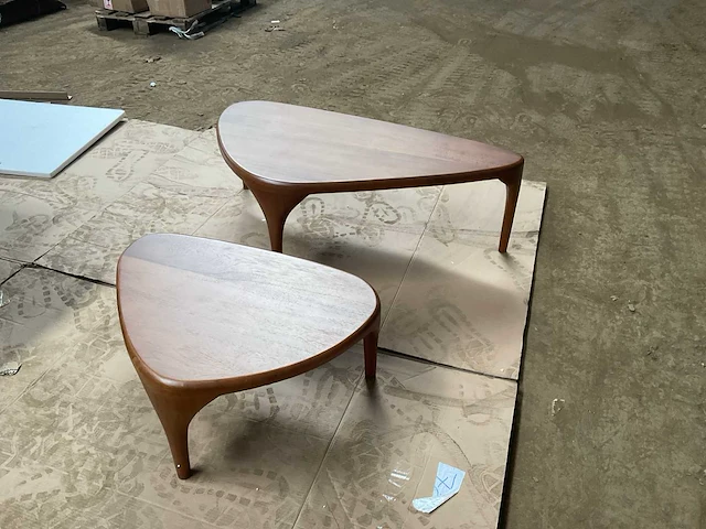 Zuiver isla walnut set van 2 salontafel - afbeelding 16 van  18