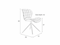 Zuiver omg ll eetkamerstoelen (4x) - afbeelding 4 van  6