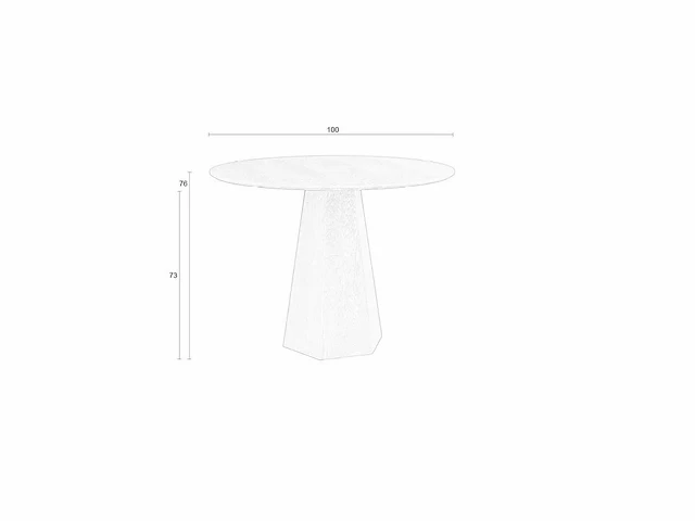 Zuiver pilar eetkamertafel - afbeelding 5 van  8