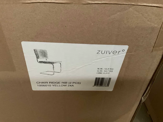 Zuiver ridge rib eetkamerstoel (2x) - afbeelding 5 van  5