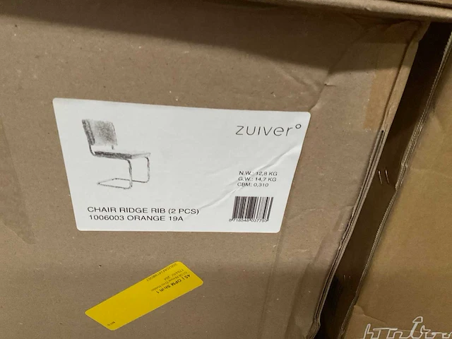 Zuiver ridge rib eetkamerstoel (5x) - afbeelding 5 van  5