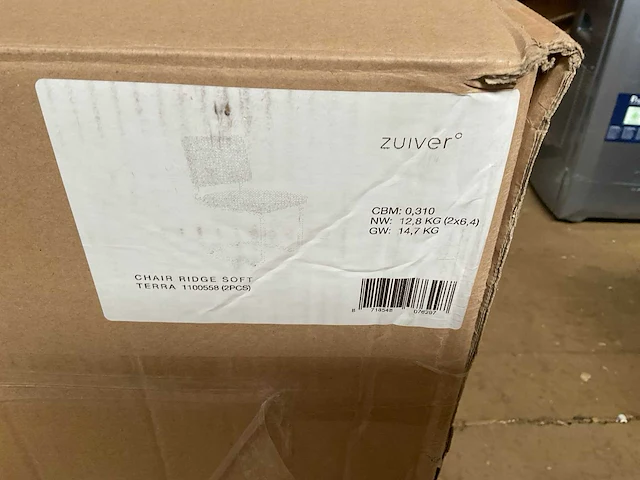 Zuiver ridge soft eetkamerstoel (2x) - afbeelding 7 van  8