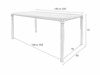 Zuiver storm walnoot eetkamertafel - afbeelding 2 van  5