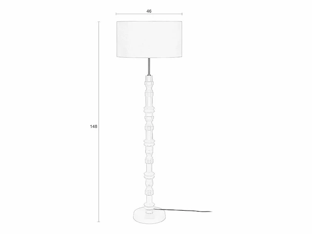 Zuiver totem smooth terra vloerlamp - afbeelding 2 van  4