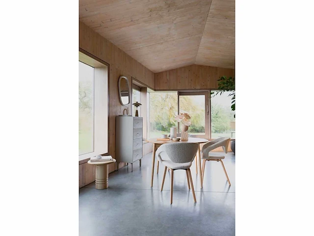 Zuiver twist table rond 120/160 walnoot eetkamertafel - afbeelding 10 van  12