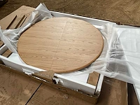 Zuiver twist table rond 120/160 walnoot eetkamertafel - afbeelding 11 van  12