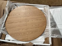 Zuiver twist table rond 120/160 walnoot eetkamertafel - afbeelding 12 van  12