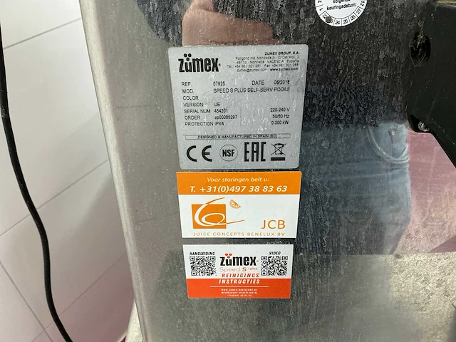 Zumex speed s plus citruspers - afbeelding 7 van  7