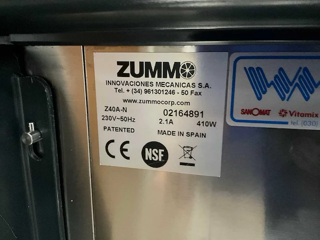 Zummo z-40a-n sinaasappel pers - afbeelding 9 van  17