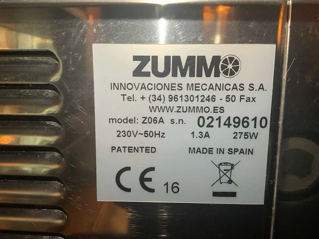 Zummo z06a sinaasappelpers - afbeelding 5 van  7