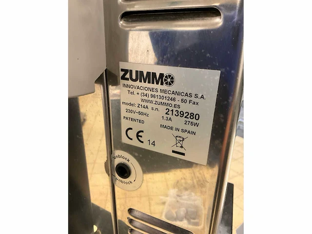 Zummo z14a sinaasappel pers - afbeelding 4 van  12