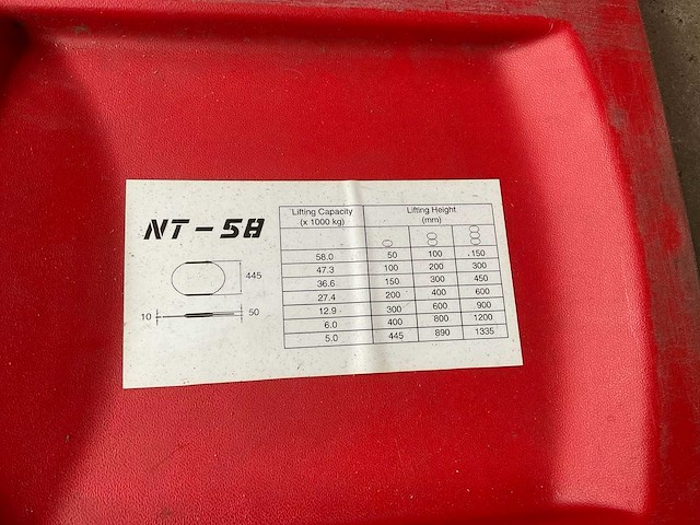 Zumro nt-58 opblaasbaar hefkussen 58t - afbeelding 5 van  7