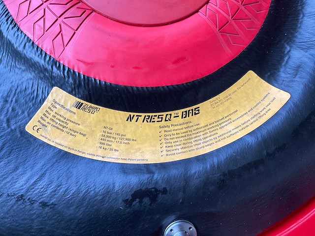 Zumro nt-58 opblaasbaar hefkussen 58t - afbeelding 3 van  7