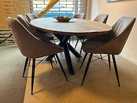 Zurich ovale eiken eetkamertafel - afbeelding 2 van  8