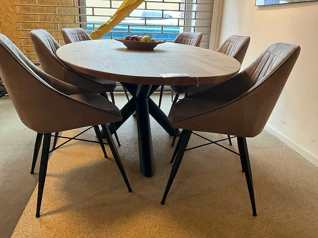Zurich ovale eiken eetkamertafel - afbeelding 3 van  8