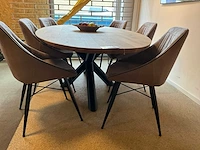 Zurich ovale eiken eetkamertafel - afbeelding 3 van  8