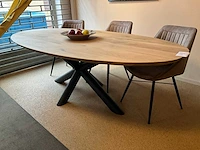 Zurich ovale eiken eetkamertafel - afbeelding 6 van  8