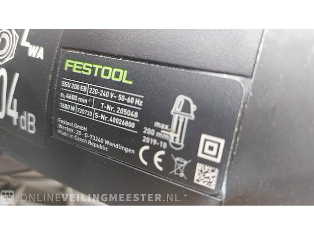 Zwaardzaag festool, ssu 200 eb, bouwjaar 2019 - afbeelding 6 van  7