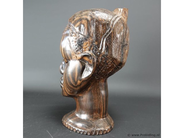Zware coromandelhouten buste - afbeelding 2 van  5