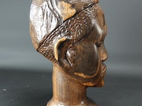 Zware coromandelhouten buste - afbeelding 4 van  5