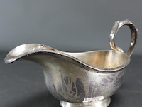 Zware verzilverde saucière - afbeelding 1 van  5