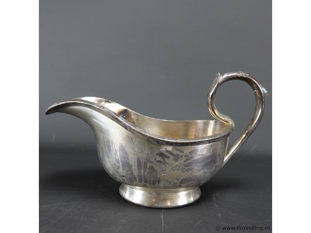 Zware verzilverde saucière - afbeelding 2 van  5