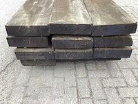 Zwart behandeld 300x75 mm balken (12x) - afbeelding 5 van  6